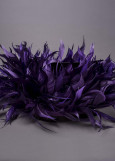 Goose feathers Twisted feathers, dark violet, 15cm