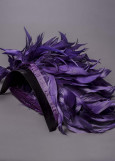 Goose feathers Twisted feathers, dark violet, 15cm