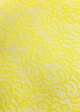 Stretch lace KARINA 60%polyamide, 40%elastane, lemon, 1.45m