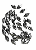 Sew on acrylic rhinestone Elizabeth LEAF 20 Jet Hematite