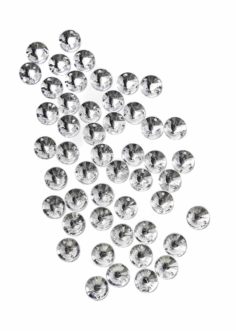 Sew on acrylic rhinestone Elizabeth RIVOLI 10 Crystal