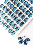 Sew on rhinestones Elizabeth DROP 12 Indicolite