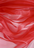 Crystal Organza 100%polyester, scarlet, 1.5m