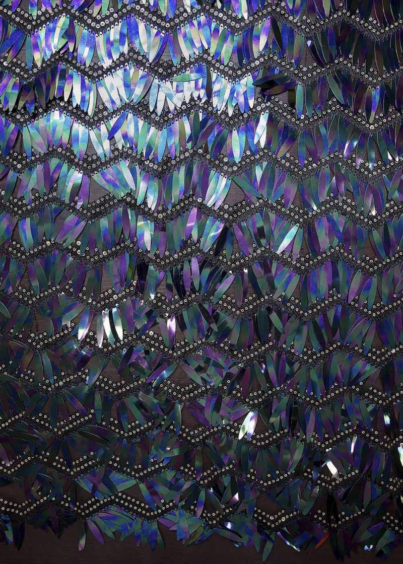 Sequin on net EMELLY 60%polyamide, 40%elastane, dark violet, 1.2m