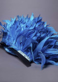 Goose feathers Twisted feathers, turquoise, 15cm