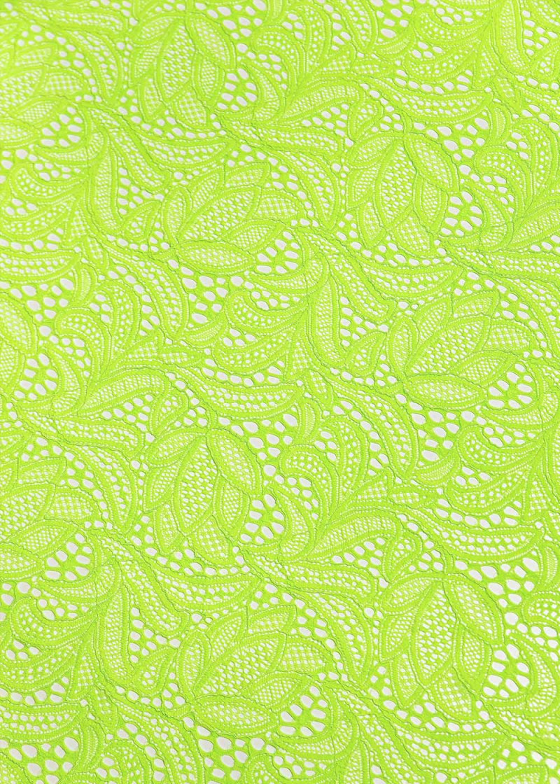 Stretch lace SANDRA 60%polyamide, 40%elastane, lime green, 1.5m