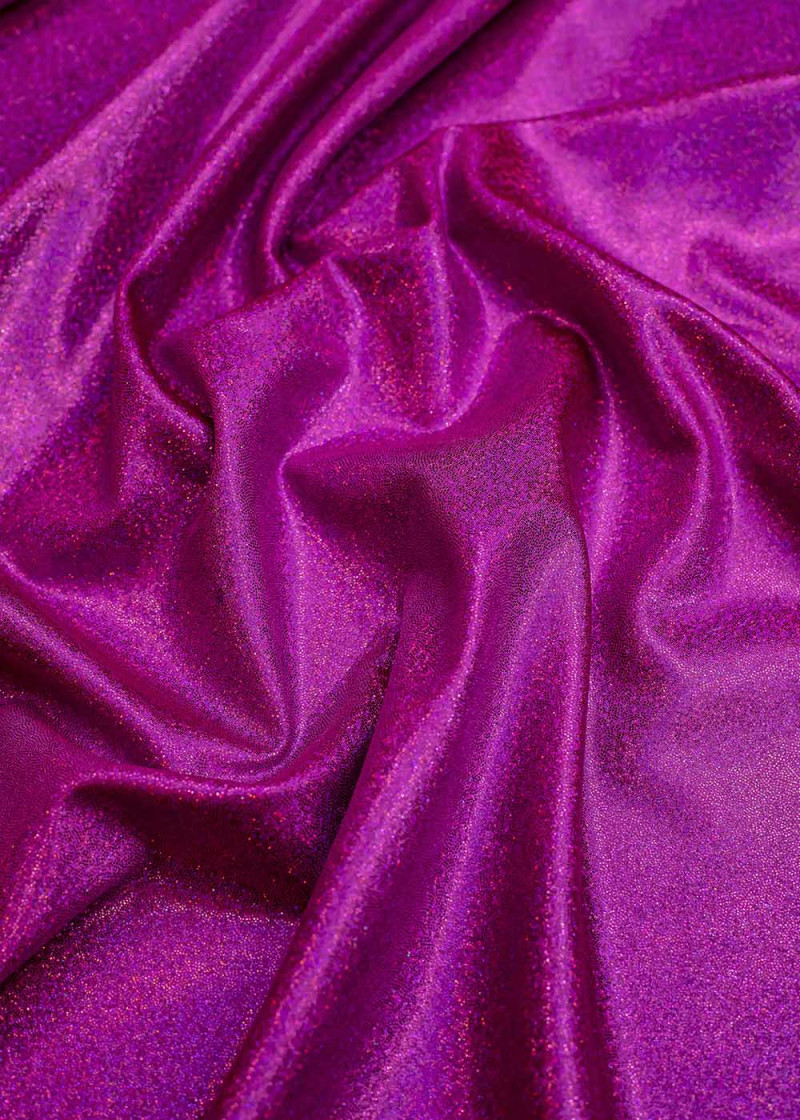 METALLIC HOLO SANDS Shine Lycra  87%polyamide, 13%elastane, fuchsia, 1.5m