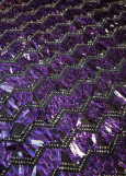 Sequin on net EMELLY 60%polyamide, 40%elastane, Amethyst, 1.2m