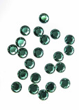 Sew on acrylic rhinestone Elizabeth ROUND 10 Emerald