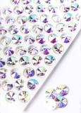 Sew on rhinestones Elizabeth RIVOLI 10 Crystal AB de Luxe