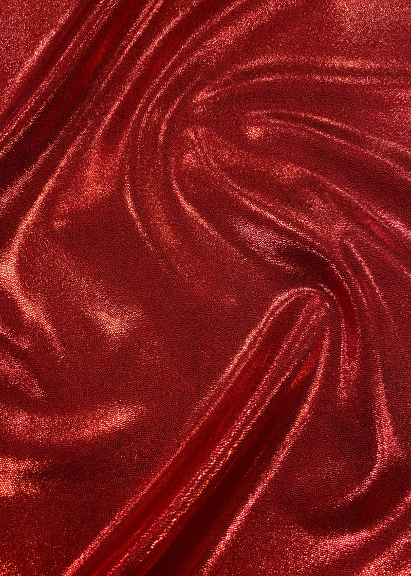 Лайкра Metallic Chrisanne Clover 80%полиамид, 20%эластан, Red on Red (CC), 1.5m