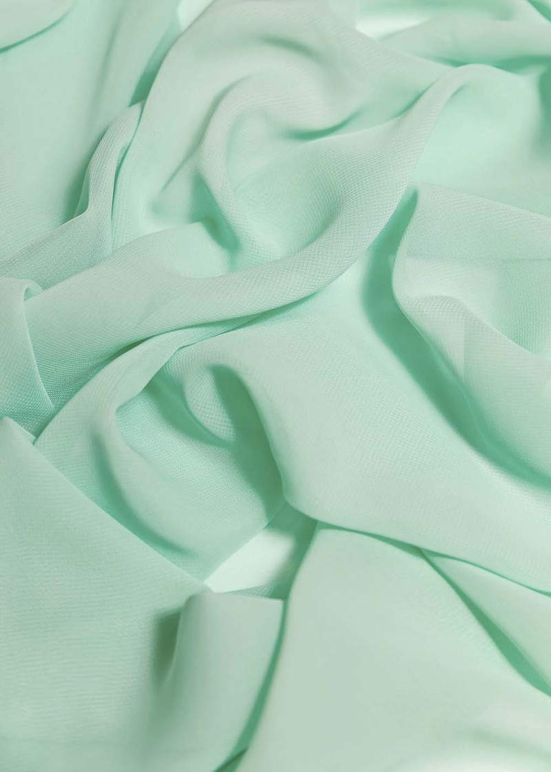 Chiffon 100%polyester, mint, 1.5m