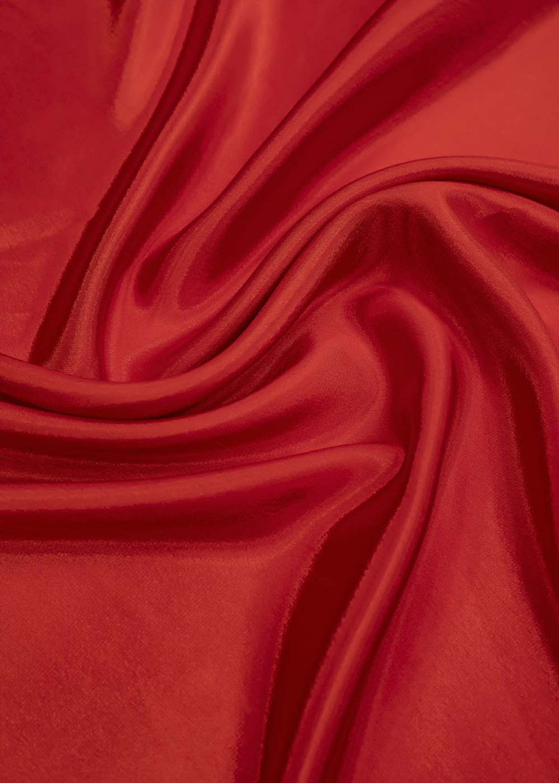 Satin chiffon CHRISANNE CLOVER 100%polyester, Hot Red (CC), 1.12m