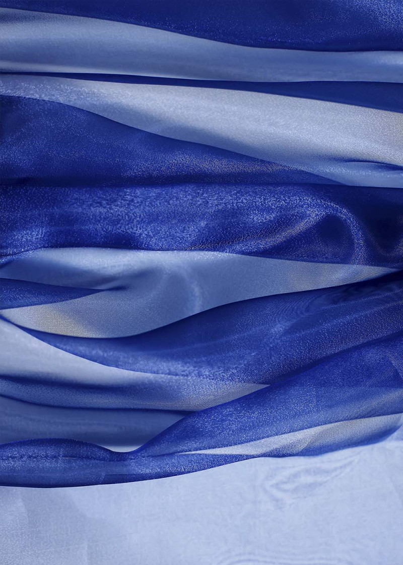 Crystal Organza 100%polyester, dark blue, 1.5m