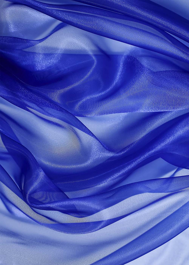 Crystal Organza 100%polyester, cornflower blue, 1.5m