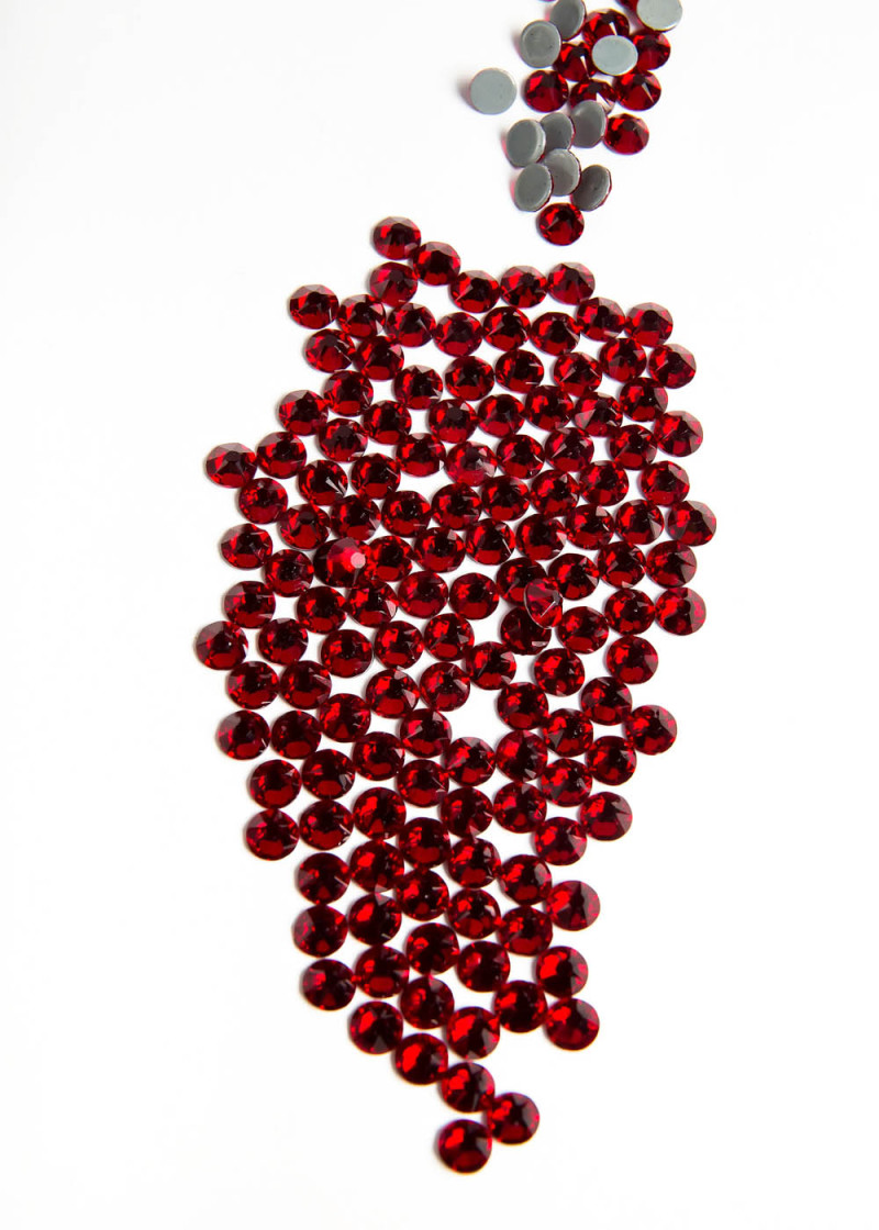 Rhinestones Elizabeth GOLD ss20 (HF) Garnet(102G)