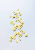 Matte Paillettes lemon, 4