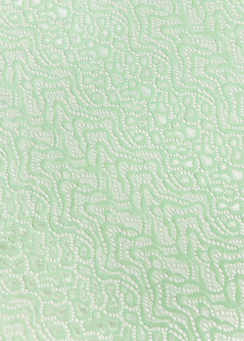 Stretch lace CATHARINA 60%polyamide, 40%elastane, mint, 1.45m