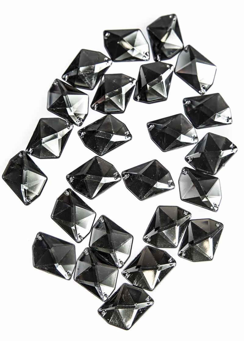 Sew on acrylic rhinestone Elizabeth COSMIC 20 Black Diamond