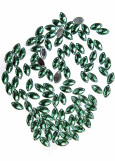 Sew on acrylic rhinestone Elizabeth NAVETTE 25 Emerald