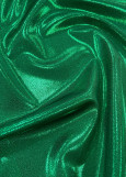 STRETCH METALLIC DOT SHINE LYCRA 80%polyamide, 20%elastane, Emerald on Green (CC), 1.5m