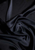 Pearl chiffon 100%polyester, black, 1.5m