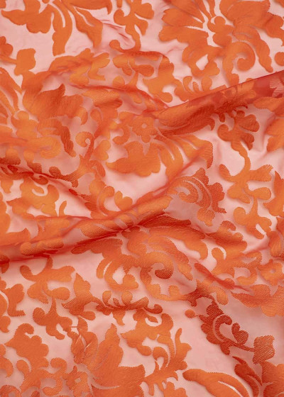 Organza ROSA 100%nylon, orange, 1.3m