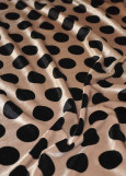 Print velvet DOT 90%polyamide, 10%elastane, flesh, 1.5m