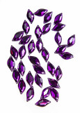 Sew on acrylic rhinestone Elizabeth LEAF 20 Magenta