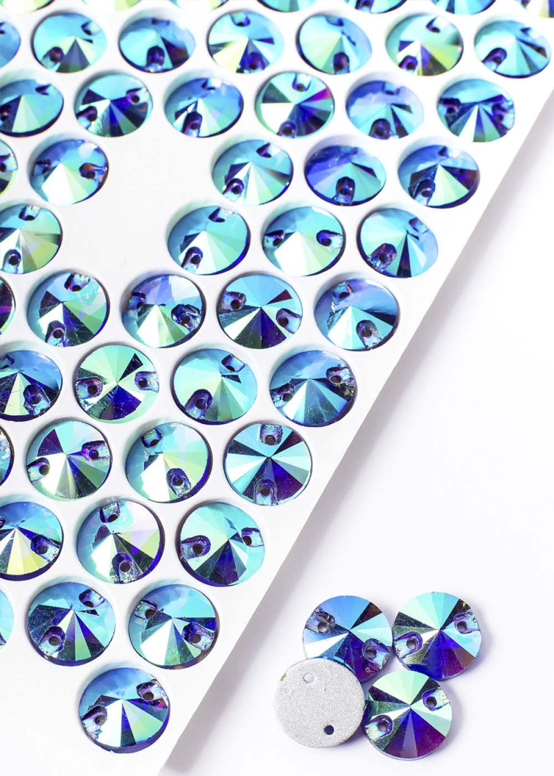 Sew on rhinestones Elizabeth RIVOLI 10 Sapphire AB