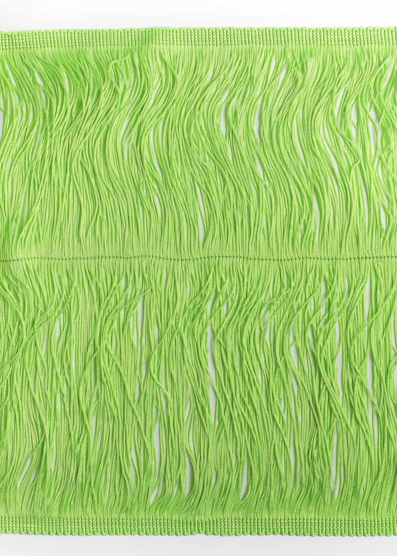 light dance fringe lime green, 30cm