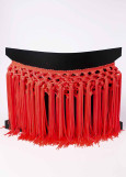 Knotted dance fringe coral, 20cm