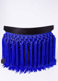 Knotted dance fringe cornflower blue, 20cm