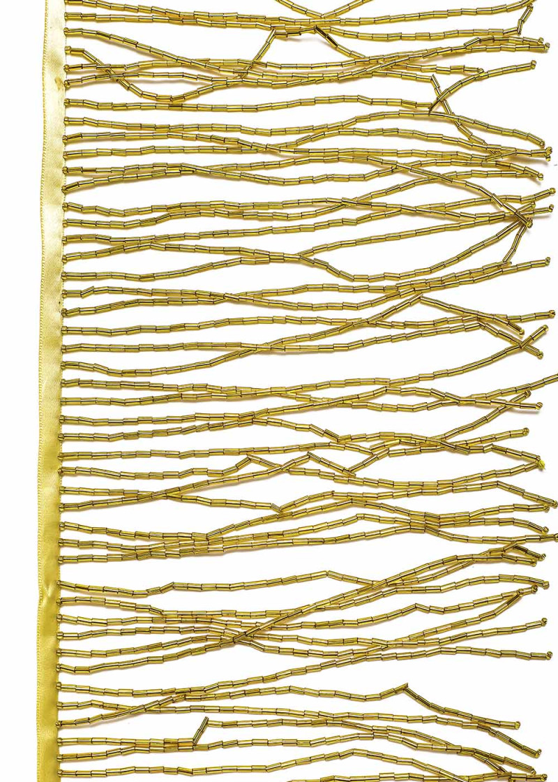 Bead lace gold, 15cm