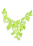 Lace motif MARILYN 100%polyamide, lime green, 30х28cm