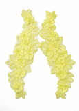 Lace 3D BEATRICE 100%polyester, lemon, 28x10cm