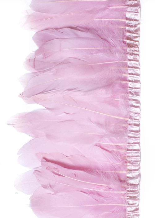 Goose feathers fringe feathers, ultra lilac, 18cm