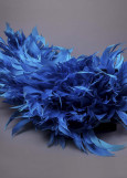 Goose feathers Twisted feathers, turquoise, 15cm