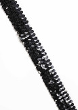 Braid with sequins 100%polyester, white, 3cm