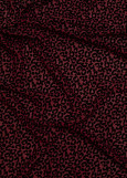 Flock on stetch net LEOPARD 60%polyamide, 40%nylon, dark violet, 1.5m