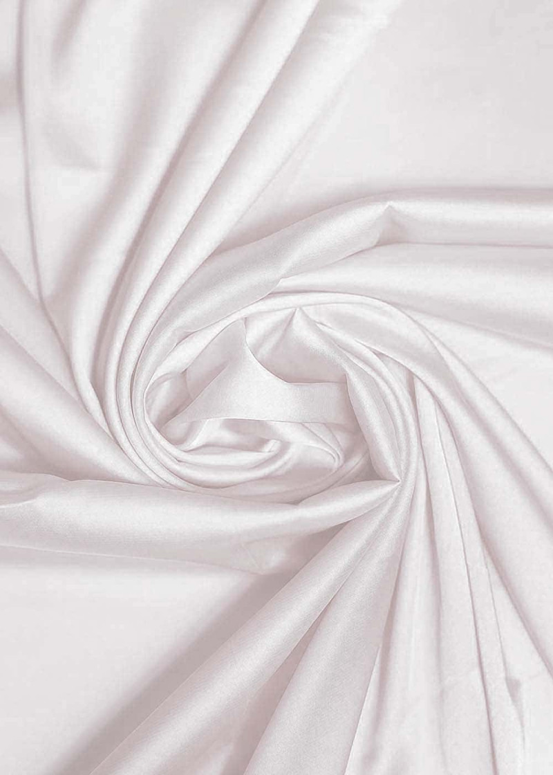 Stretch satin 100%polyester, white, 1.2m