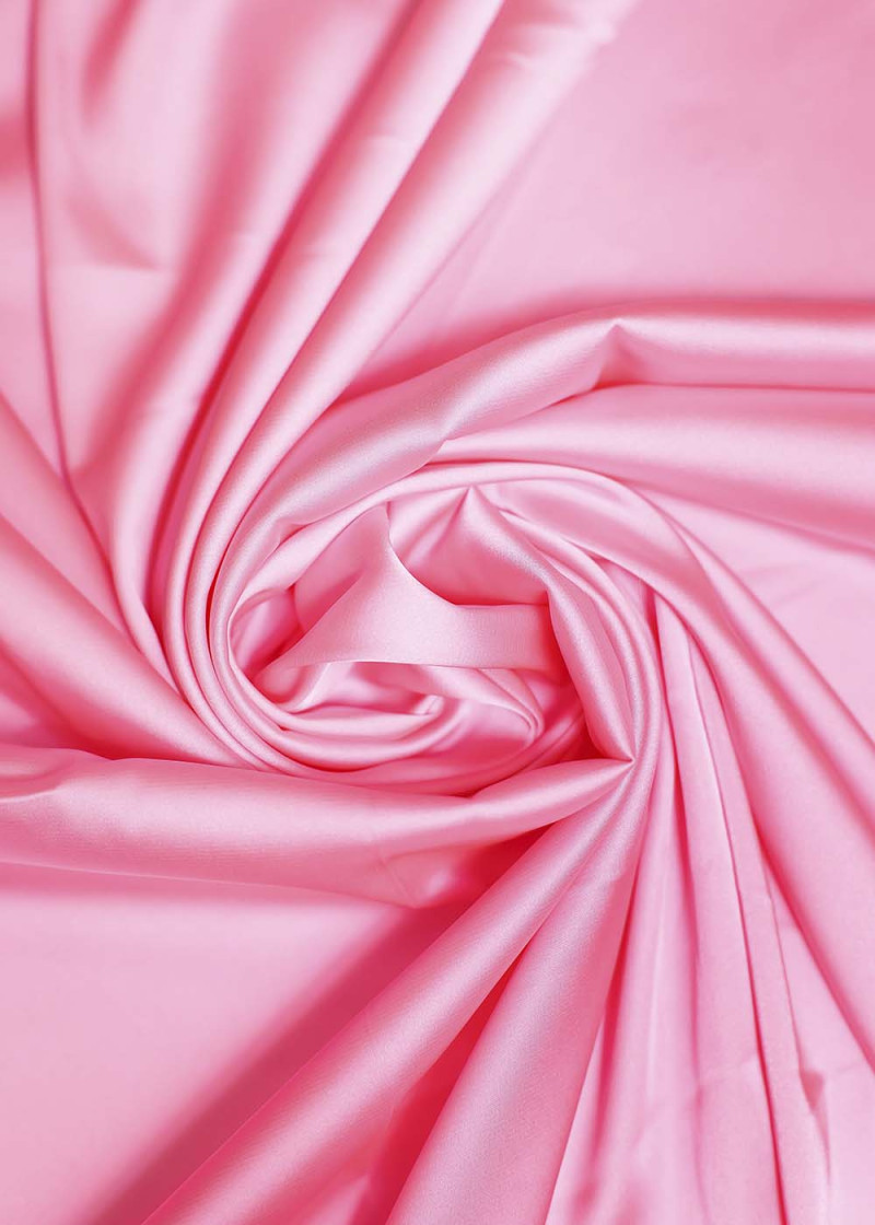 Stretch satin 100%polyester, flamingo, 1.2m