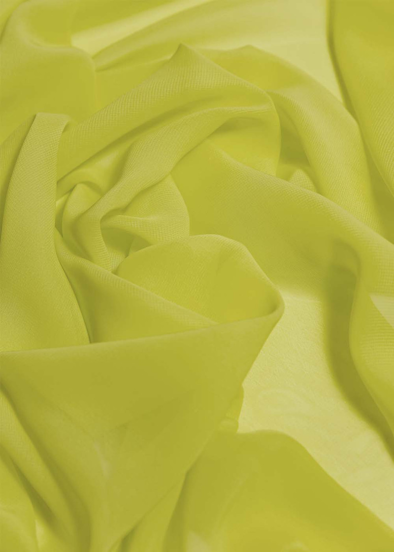 Chiffon 100%polyester, lemon, 1.5m