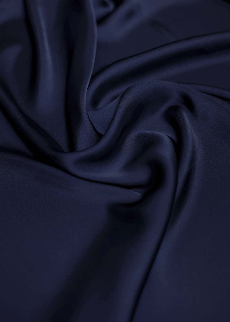 Pearl chiffon 100%polyester, dark blue, 1.5m