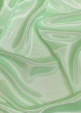 Satin chiffon CHRISANNE CLOVER 100%polyester, Spearmint (CC), 1.12m