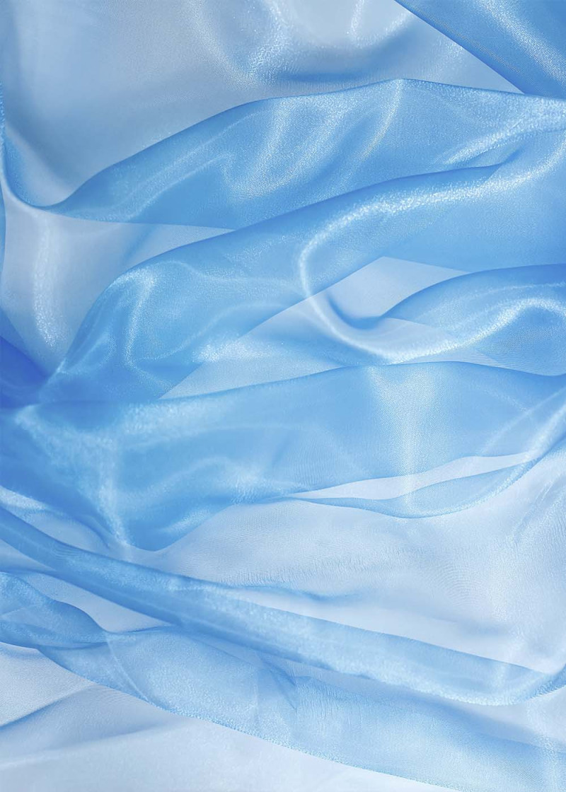 Crystal Organza 100%polyester, turquoise, 1.5m