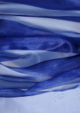 Crystal Organza 100%polyester, dark blue, 1.5m