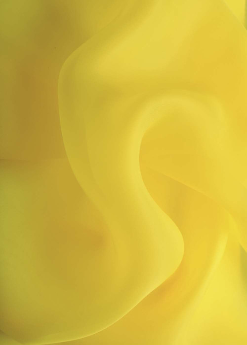 Matt organza 100%polyester, yellow, 1.5m