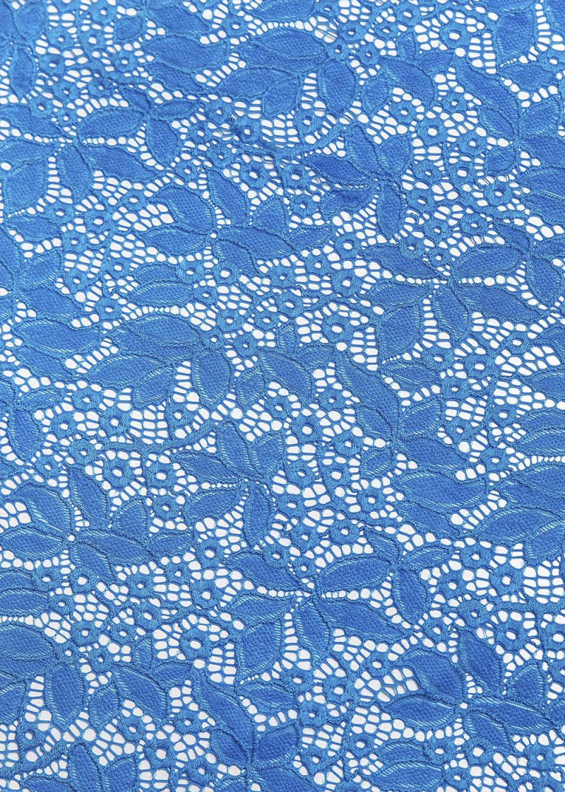 Stretch lace MARTHA 60%polyamide, 40%elastane, turquoise, 1.4m