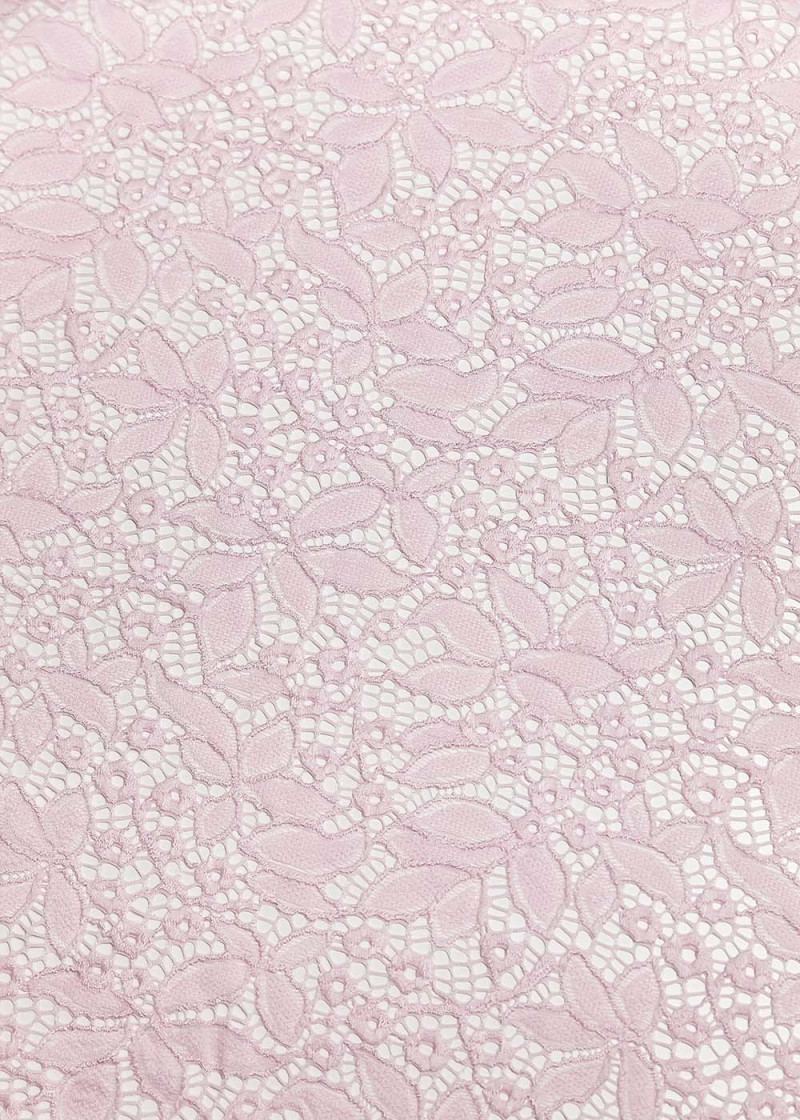 Stretch lace MARTHA 60%polyamide, 40%elastane, pink, 1.4m